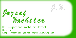 jozsef wachtler business card