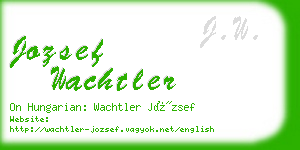 jozsef wachtler business card